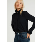 Chemise col victorien marine