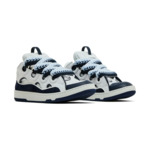 Lanvin Curb Sneakers White Navy Blue