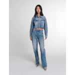 Blouson en denim brodé