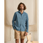 Chemise beige clair chiné