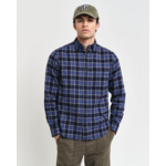 Chemise regular fit à chevrons et motif carreaux