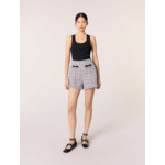 Short en tweed et galons contrastés