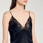 Robe longue dentelle