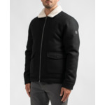 Blouson aspect drap de laine