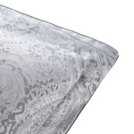 Yves Delorme - Taie d'oreiller en satin damassé gris, Foulard