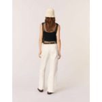 Top en crochet floral