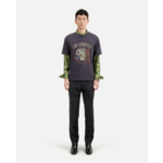 T-Shirt Manches Courtes Avec Print Skull Coeur Devant Homme