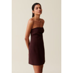 Robe courte bustier cappucino