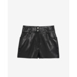 Short En Cuir Brodé Adil