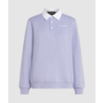 POPLIN COLLAR SWEATSHIRT