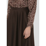 Jupe Jackie-Chocolat en Laine Vierge