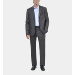 Pantalon De Costume En Flanelle Grise Homme