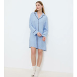 Amourette Jacquard NDW-Chemise de nuit manche courte