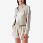 Veste Raccourcie En Cuir Kenan