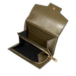 Angele De Lancel - Portefeuille Rectangulaire Rabat - Kaki Fonce