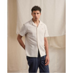 Chemise rose & vertes