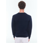 Pull en coton et laine à logo