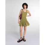 Mini-jupe courte en taffetas