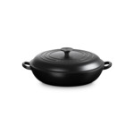 Faitout campagnard 30cm en fonte émaillée noire