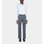 Pantalon De Costume En Laine Bleu Homme