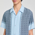 Chemise imprimée à manches courtes