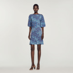 Robe courte imprimé fleuri