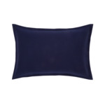 Lacoste - Taie d'oreiller en satin de coton bleu, L Weave