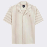 Chemise rose & vertes