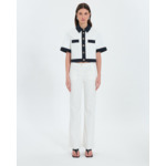 Chemise courte bicolore