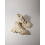 Bottines chunky en fausse fourrure