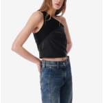 Top Asymétrique En Cuir Volkana