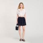 Jupe courte bimatière