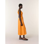 Robe longue satinée