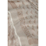 Foulard tissé femme v-beige