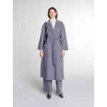 Manteau long double face ceinturé