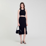 Top en maille fantaisie