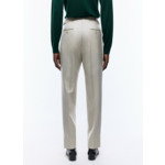 Pantalon ajusté en serge de laine