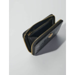 Portefeuille en cuir effet croco