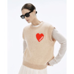 Pull Sans Manche Coeur