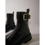 Bottines en cuir à boucle