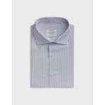 Chemise classique rayée bleue