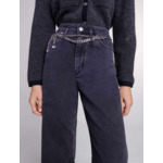 Jean baggy à ceinture noir