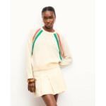 Pull Col Rond Bandes Multicolores