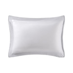 Yves Delorme - Taie d'oreiller en satin damassé gris, Foulard