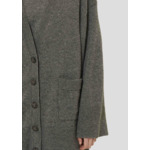 Gilet Ginger-Gris Chine en Laine Rws