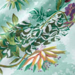 Yves Delorme - Housse de couette en satin bleu, Panorama