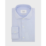 Chemise Ajustée Infroissable rayée bleue