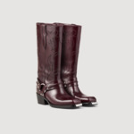 Bottes hautes à bouts carrés