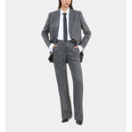 Pantalon Tailleur Droit À Rayures Femme