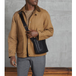 Petit sac bandoulière Alexis en cuir grainé.